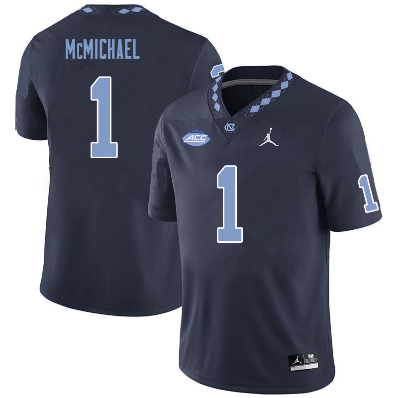 Men #1 Kyler McMichael North Carolina Tar Heels College Football Jerseys Sale-Black